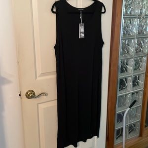 Eileen Fisher black tank dress.